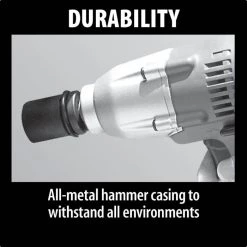 Makita 6953 - 1/2" Impact Wrench w/ Detent Pin Anvil -Handheld Power Equipment Sales 2 36 4