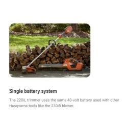 Husqvarna 220iL Battery Operated String Trimmer -Handheld Power Equipment Sales capture9 2 1