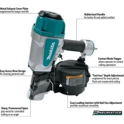 Makita AN902 - 3-1/2" Framing Coil Nailer/7.7 lbs. -Handheld Power Equipment Sales e23d8f2c 94dc 451e bf54 17dd99c9680a an902 f 1500px