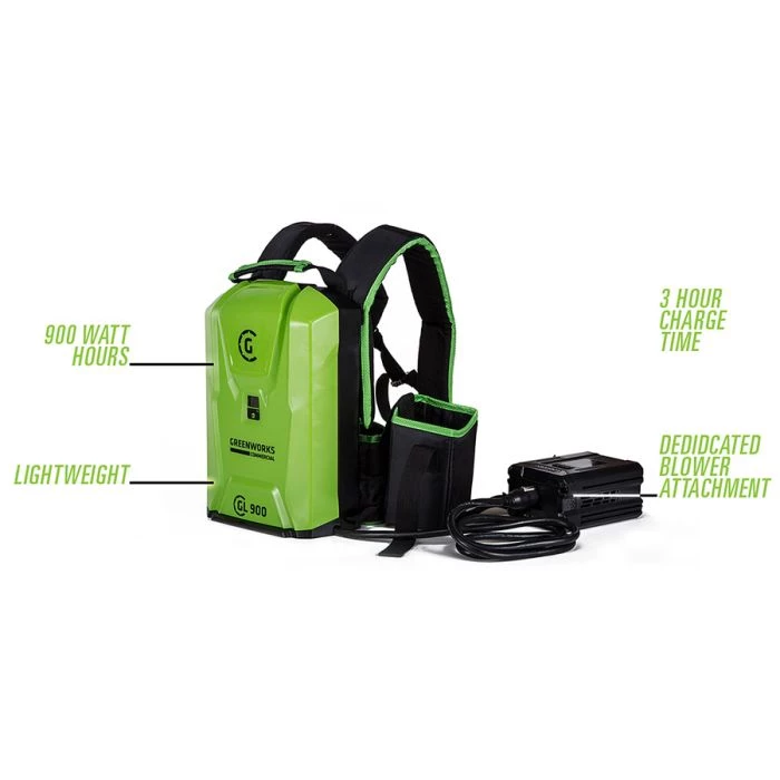 Greenworks GL900 82V Lithium Ion Extended Battery Backpack 2 Greenworks GL900 82V Lithium Ion Extended Battery Backpack - Image 2