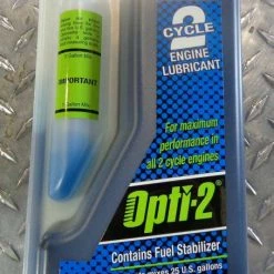 Opti-2 2 Cycle 34 oz Bottle Smokeless Oil Mix 25 Gallons EZ Measure Bottle