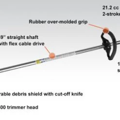 Echo SRM-225 Straight Shaft Grass String Trimmer 21.2 cc Gas Professional Grade Engine -Handheld Power Equipment Sales srm 225i product update